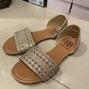 Brand new gold Sandals